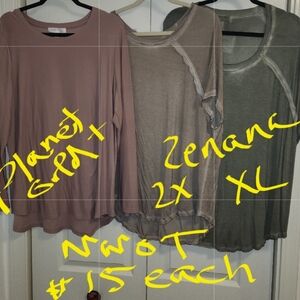 SOLD***Tunic Tops XL, 2xl, XL New w/o Tags